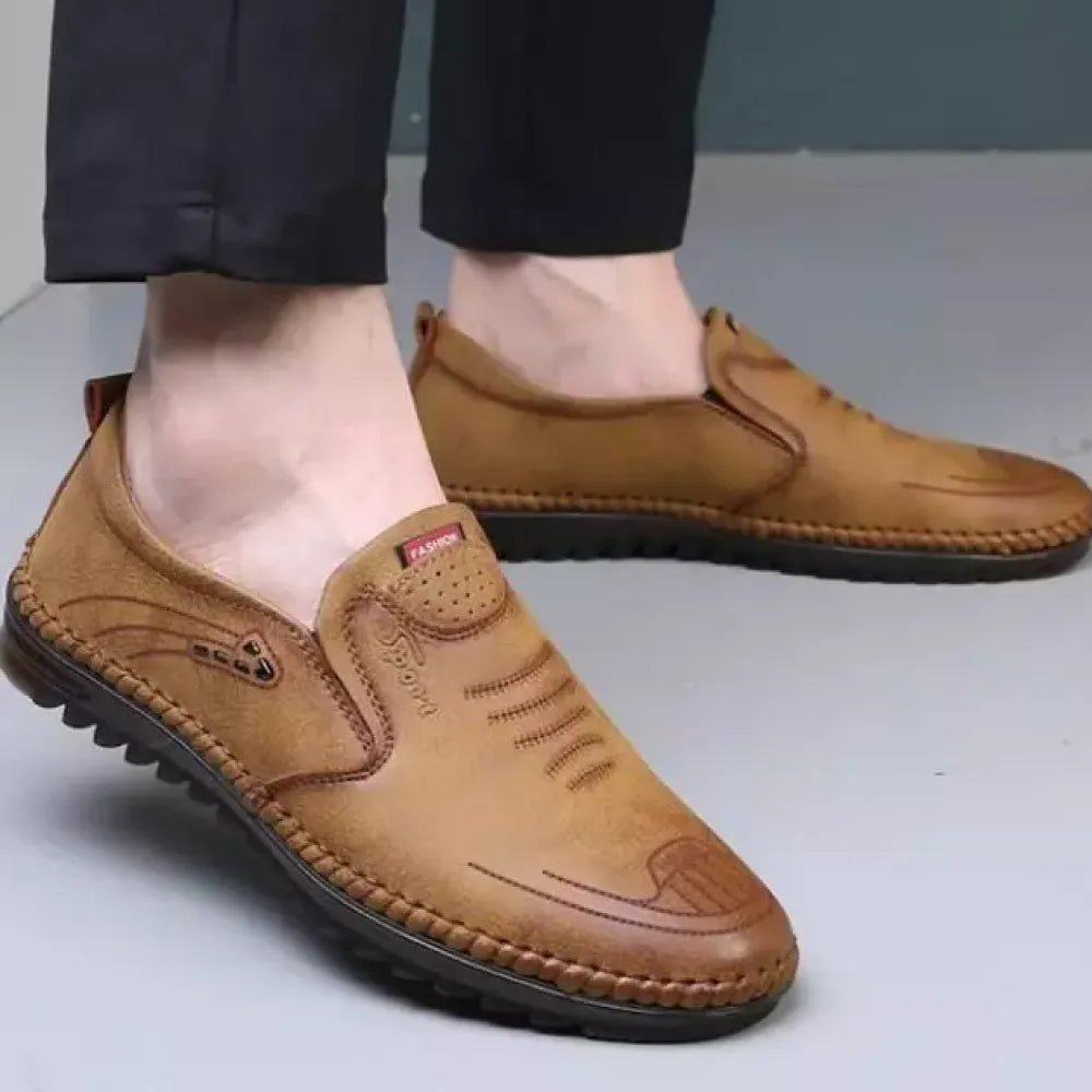 Mens leather shoes - footwear