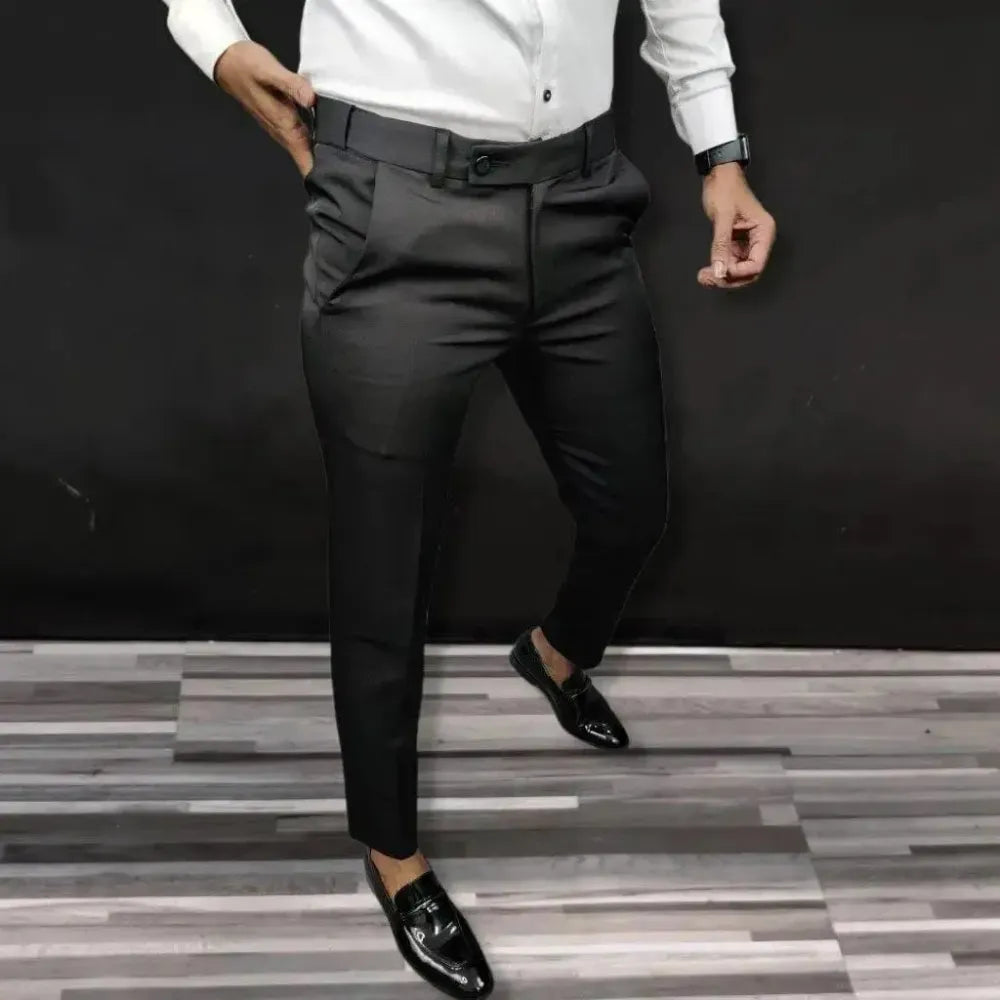 Men’s slim fit formal trousers – pack of 2