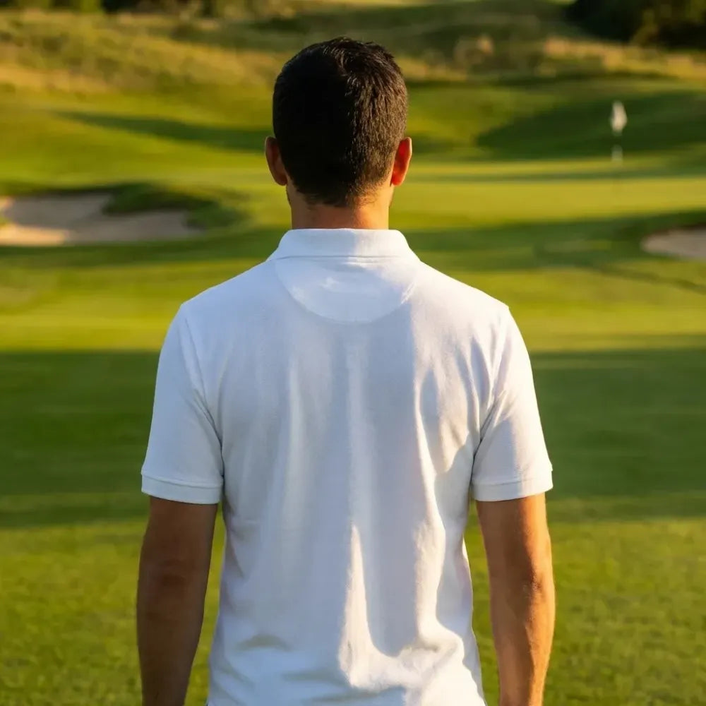 Men’s solid polo t-shirt