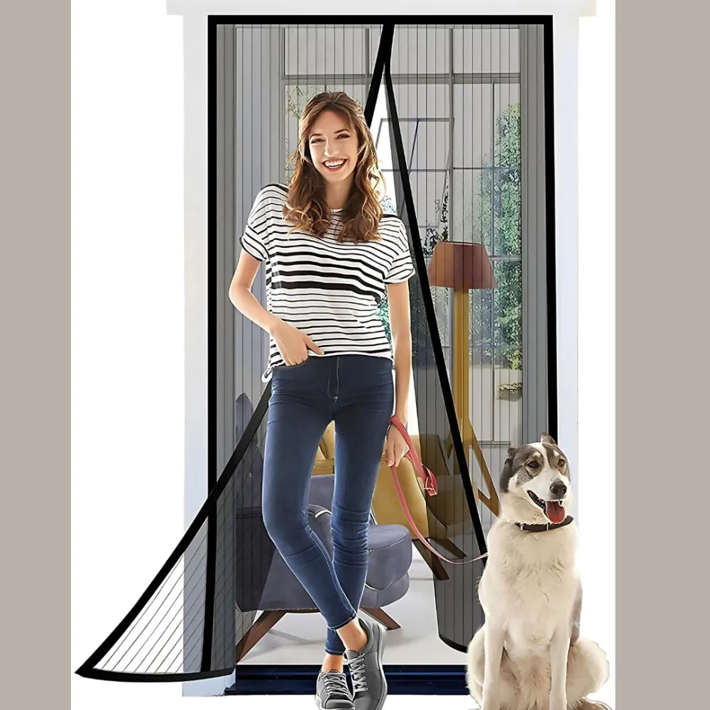 Mesh magnetic mosquito net curtain