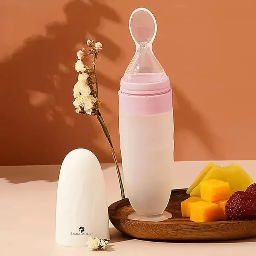 Mess-free baby feeder spoon