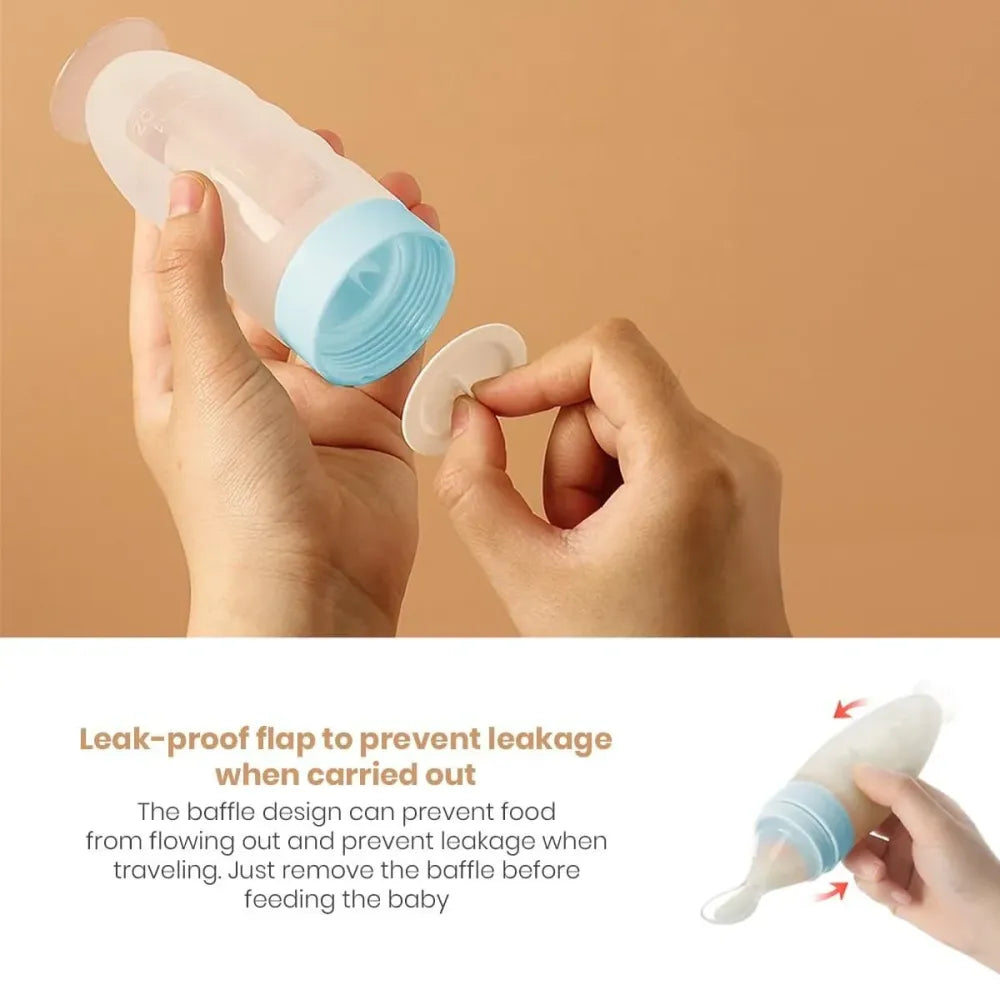Mess-free baby feeder spoon