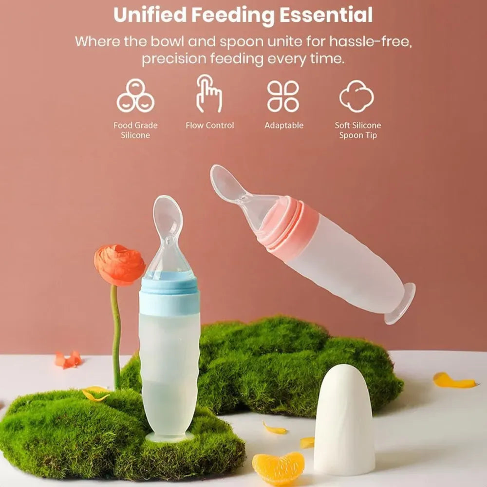 Mess-free baby feeder spoon