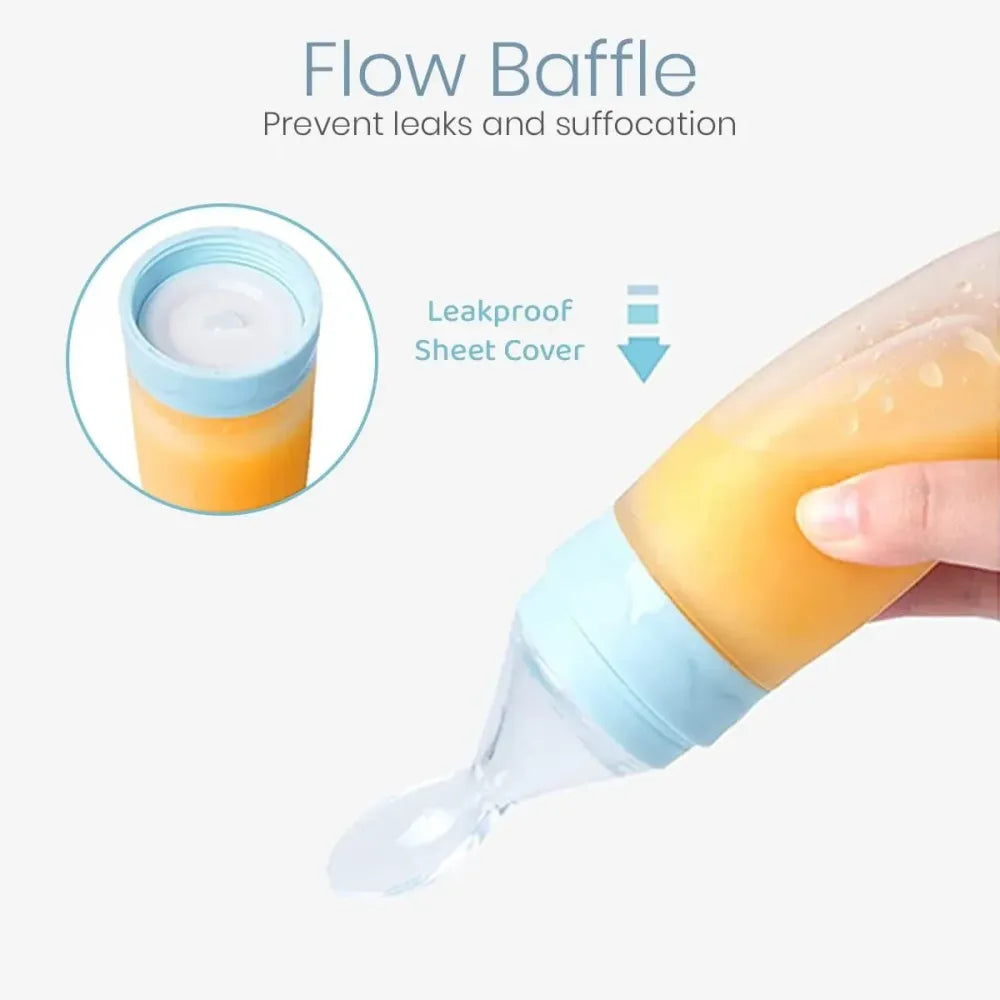 Mess-free baby feeder spoon
