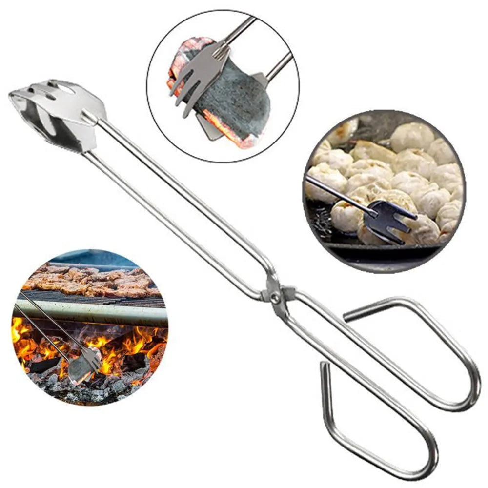 Metal bbq tongs clamp - home & kitchen