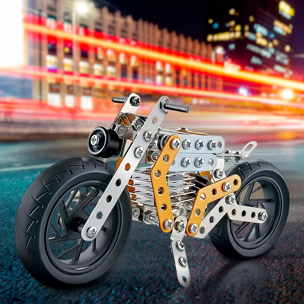 Metal bike building kit - toys