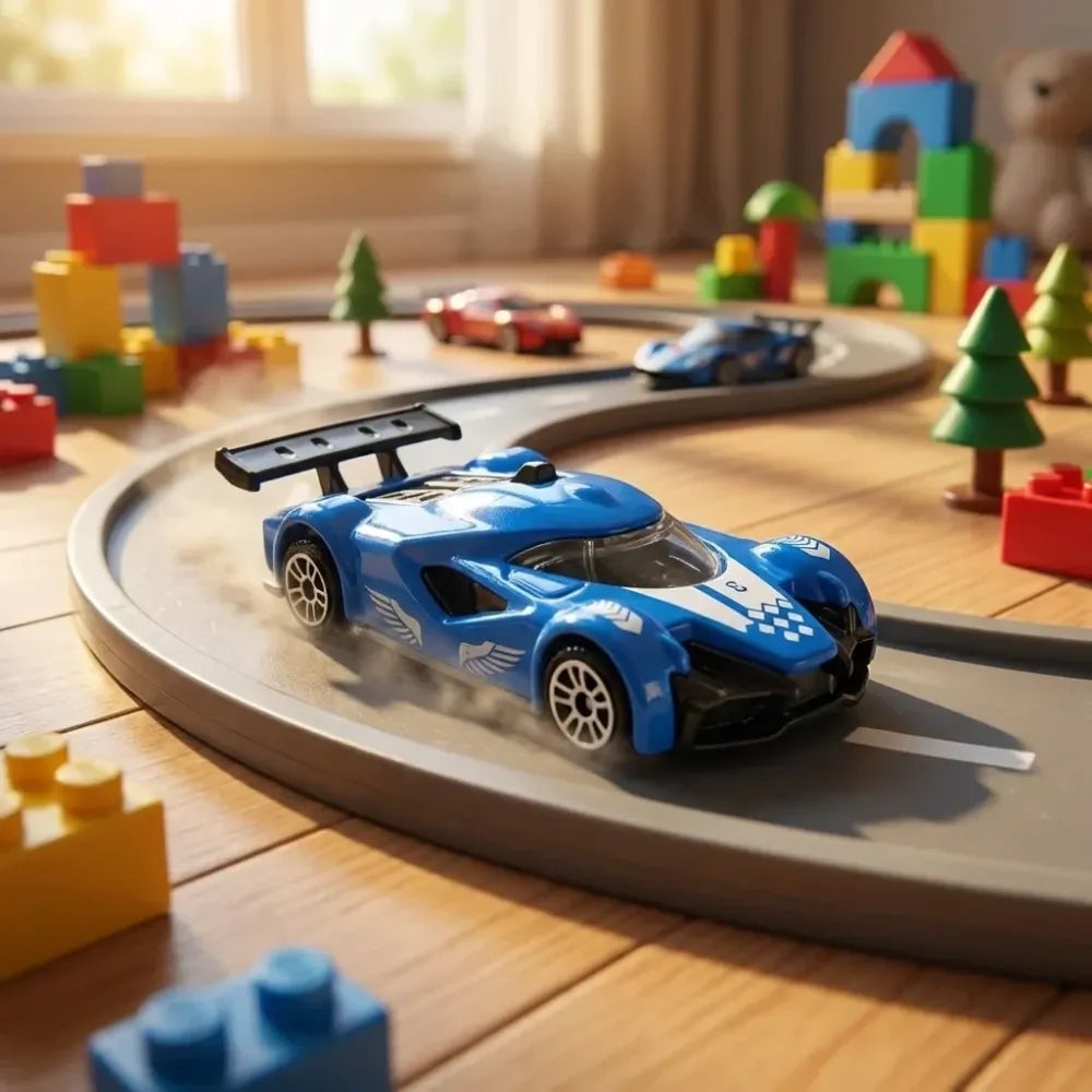 Metal die-cast street racer car - toys
