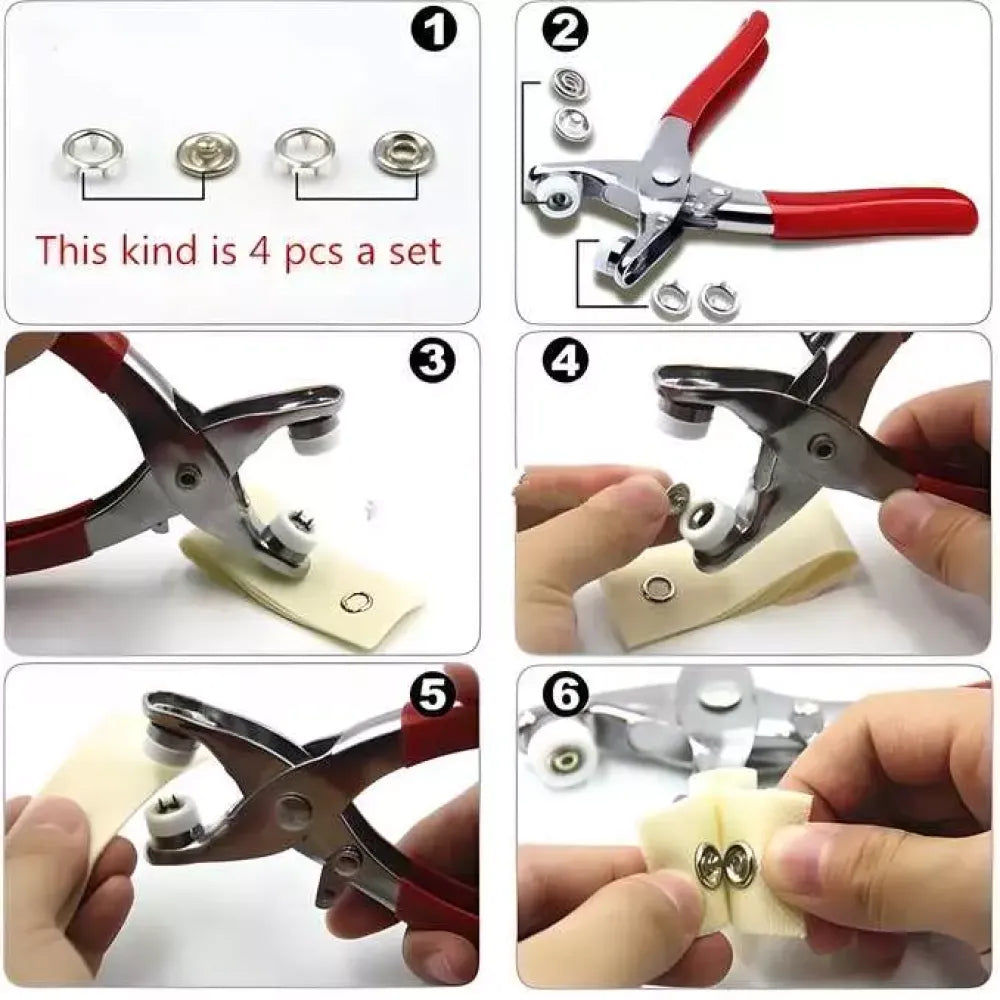 Metal snap buttons kit - home essentials
