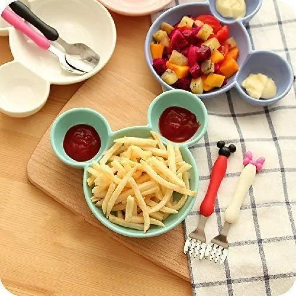 Mickey fun sectioned plate - kitchen tool