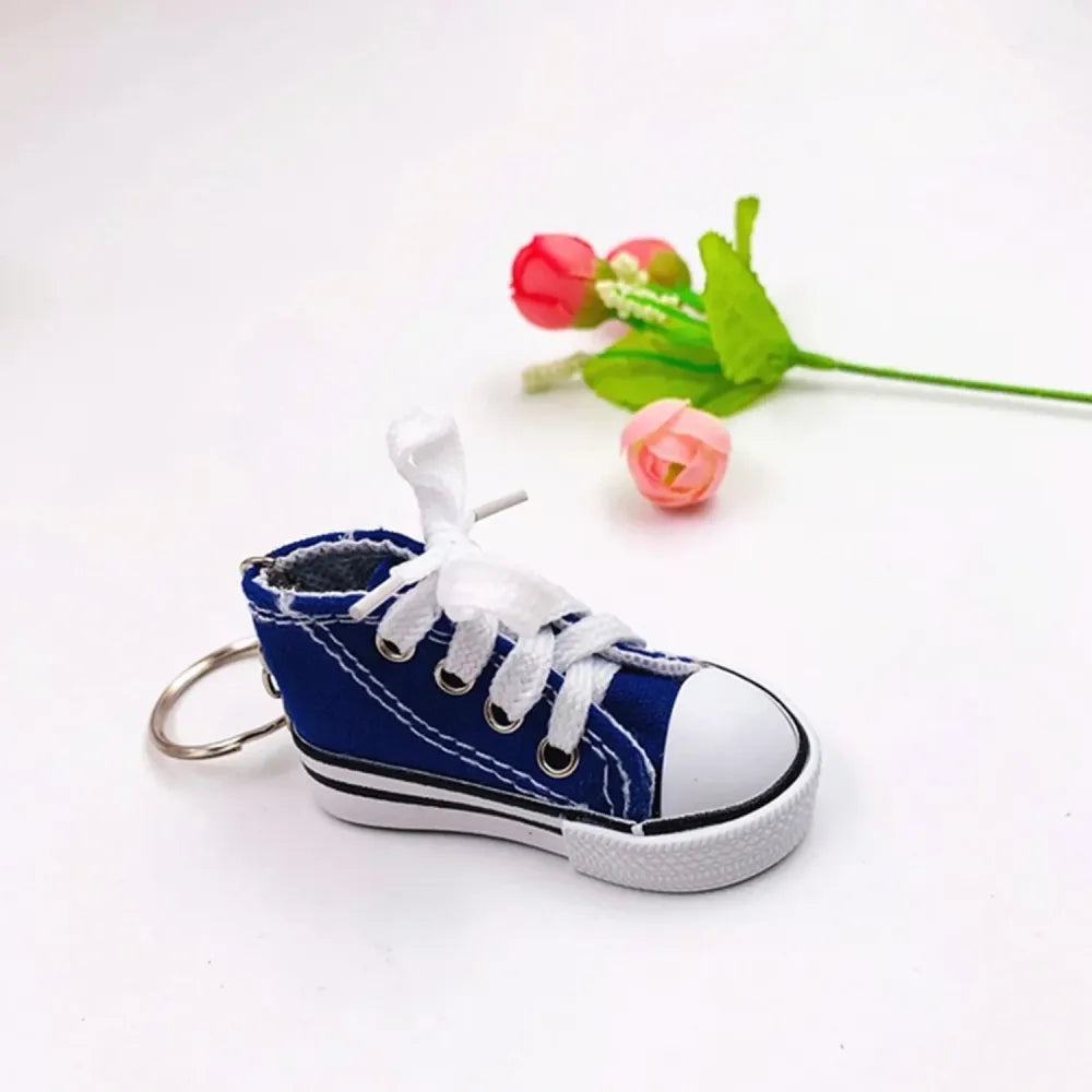 Mini sneaker keychain charm - travel