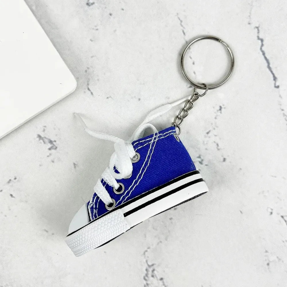 Mini sneaker keychain charm - travel