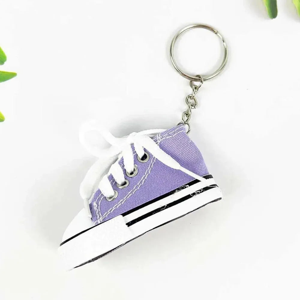 Mini sneaker keychain charm - travel