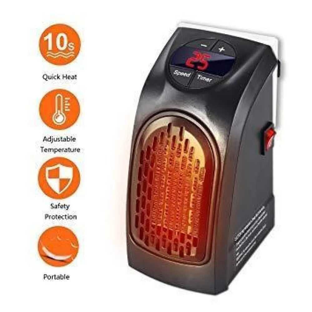 Mini wall plug-in heater - electronics