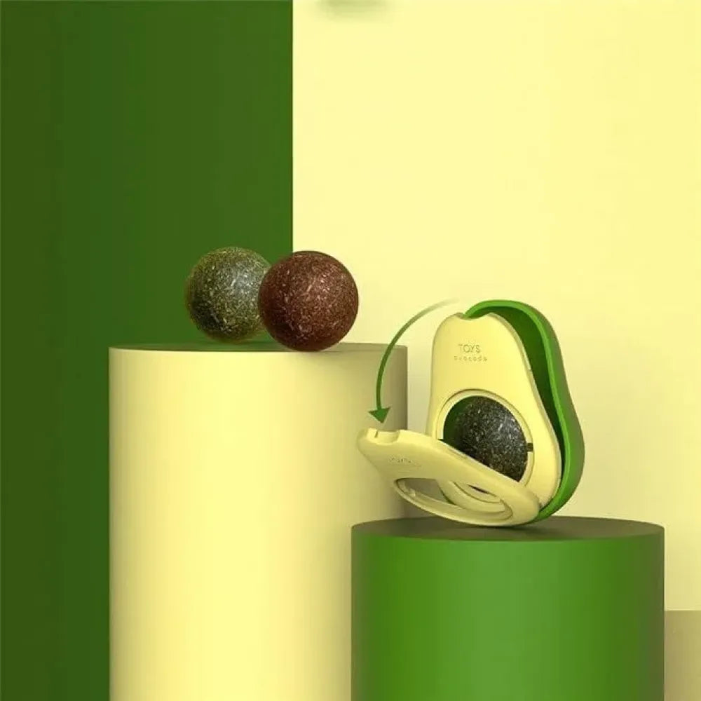 Minty catnip avocado ball