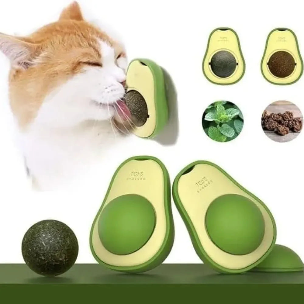 Minty catnip avocado ball