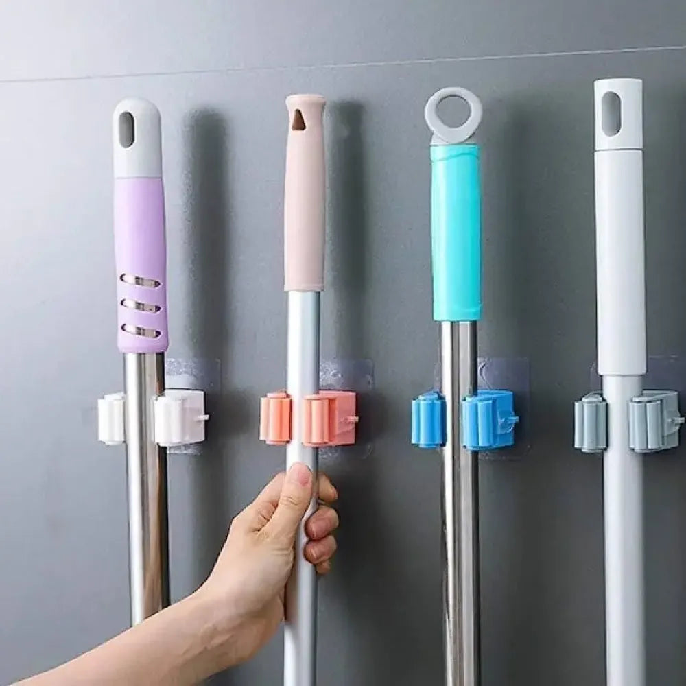 Mop holder wall hooks (4-pack)