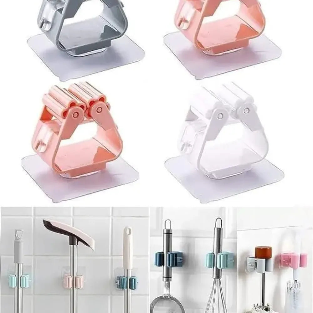 Mop holder wall hooks (4-pack)