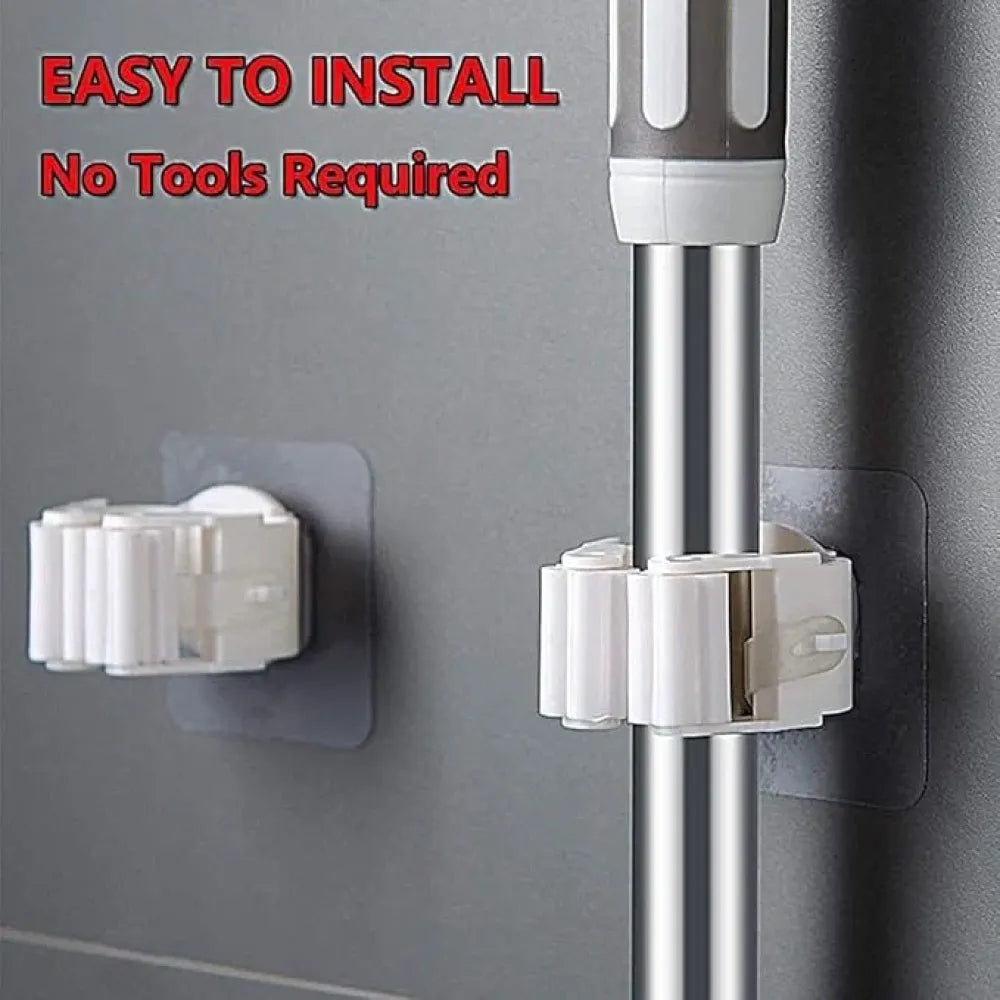 Mop holder wall hooks (4-pack)