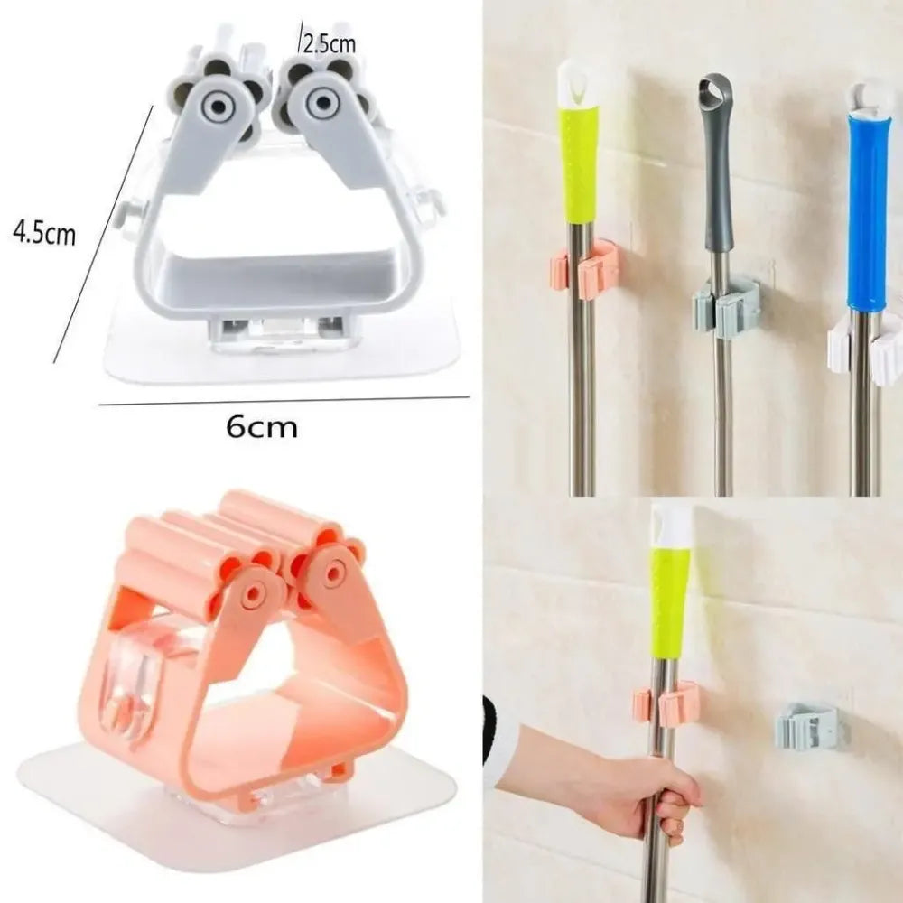 Mop holder wall hooks (4-pack)