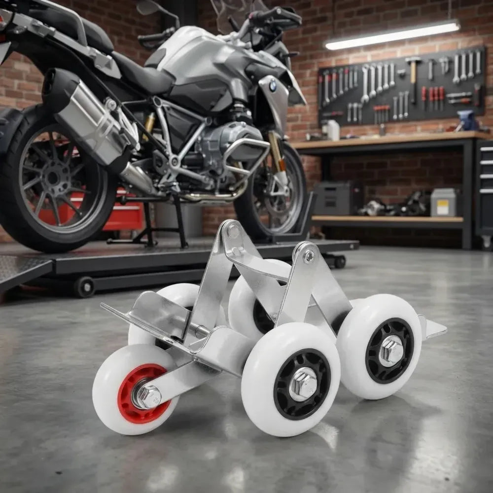 Motorcycle flat tire power booster