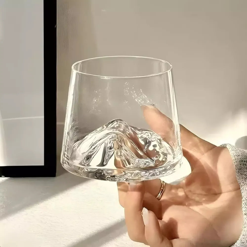 Mount fuji whiskey glass - home essentials