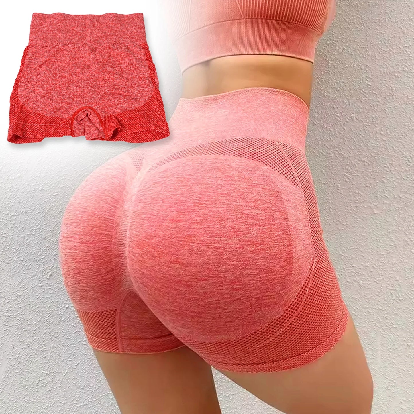 Peach-Lift Yoga Shorts
