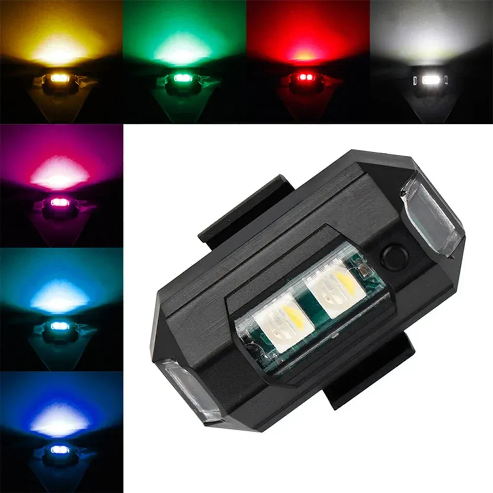 Multi-color rechargeable strobe light - car and bike accessories