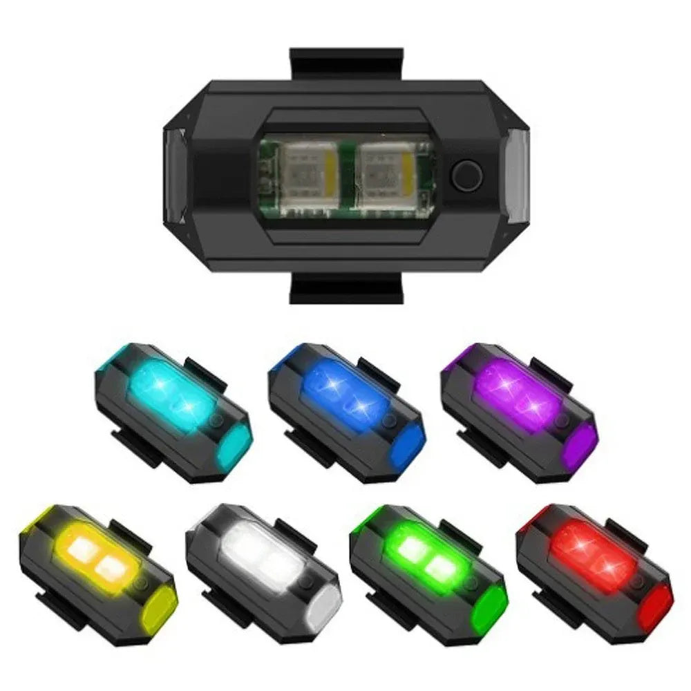 Multi-color rechargeable strobe light - car and bike accessories