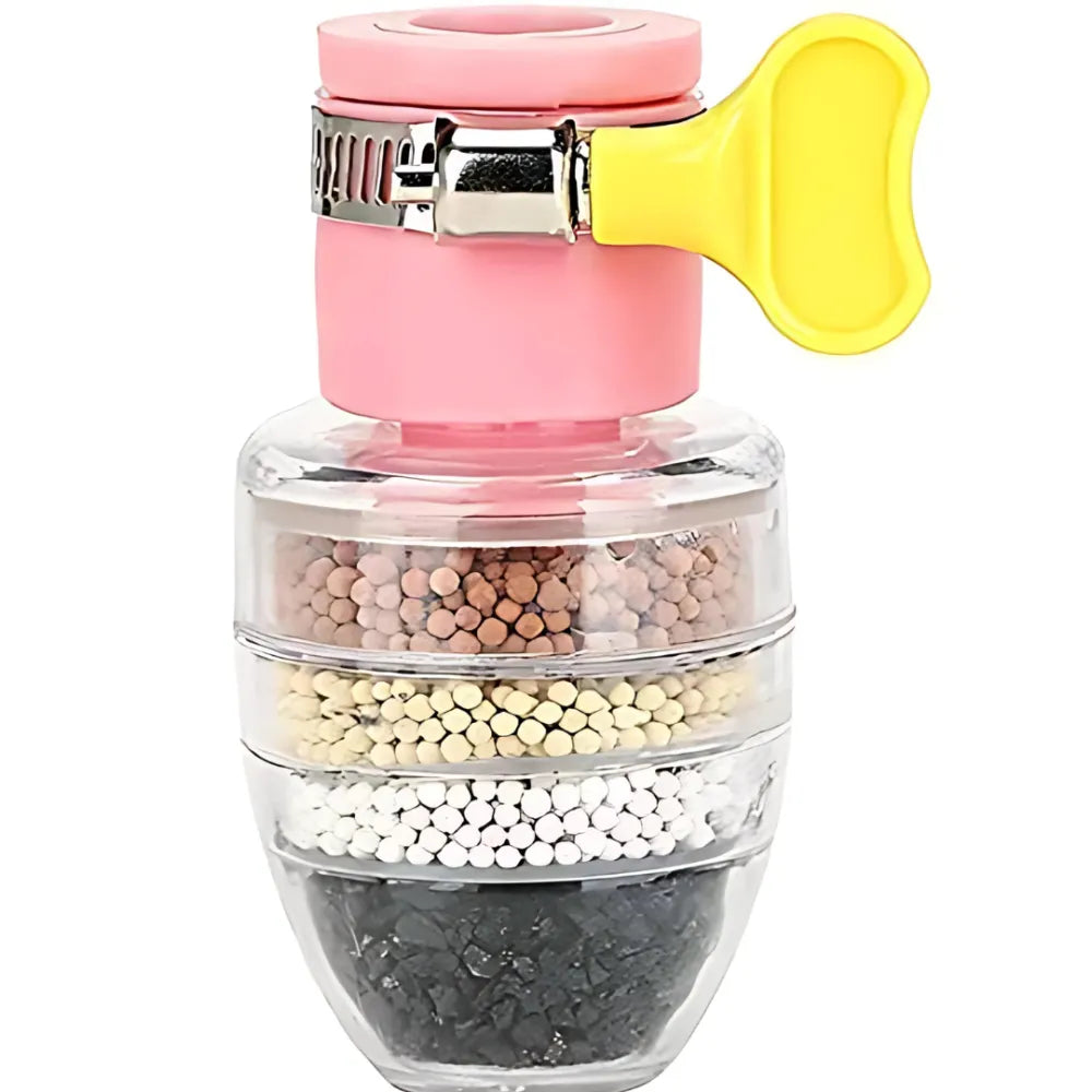 Multi-layer activated carbon water faucet mount filter (assorted color)
