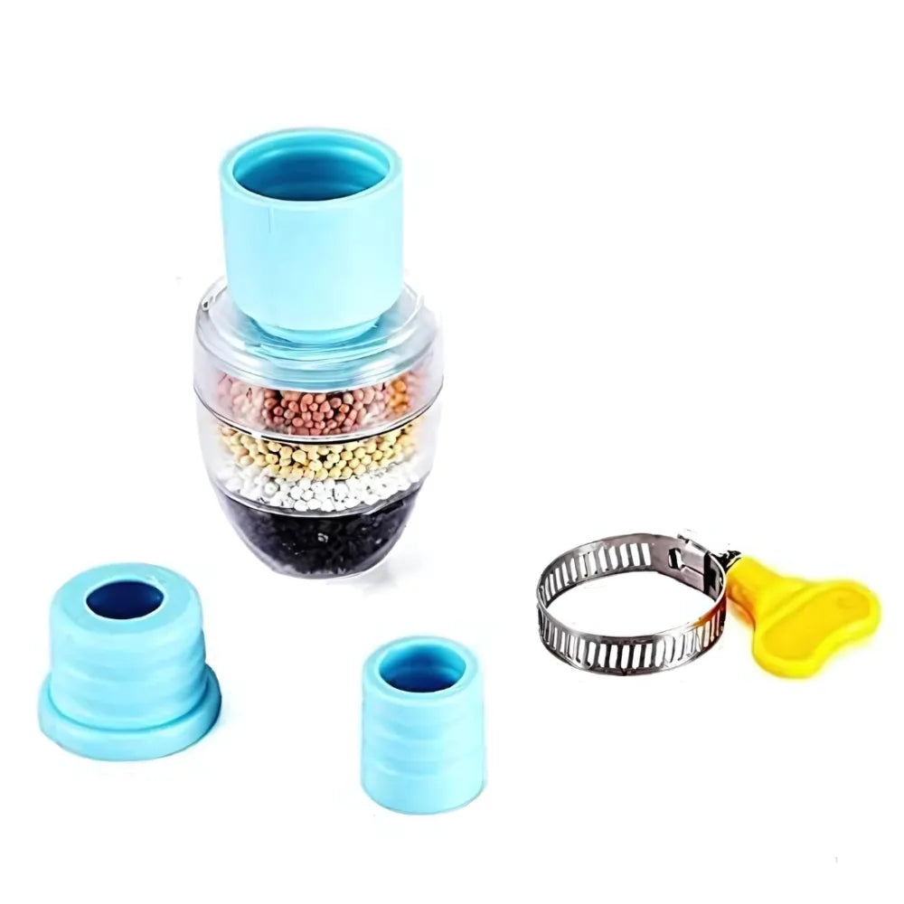 Multi-layer activated carbon water faucet mount filter (assorted color)