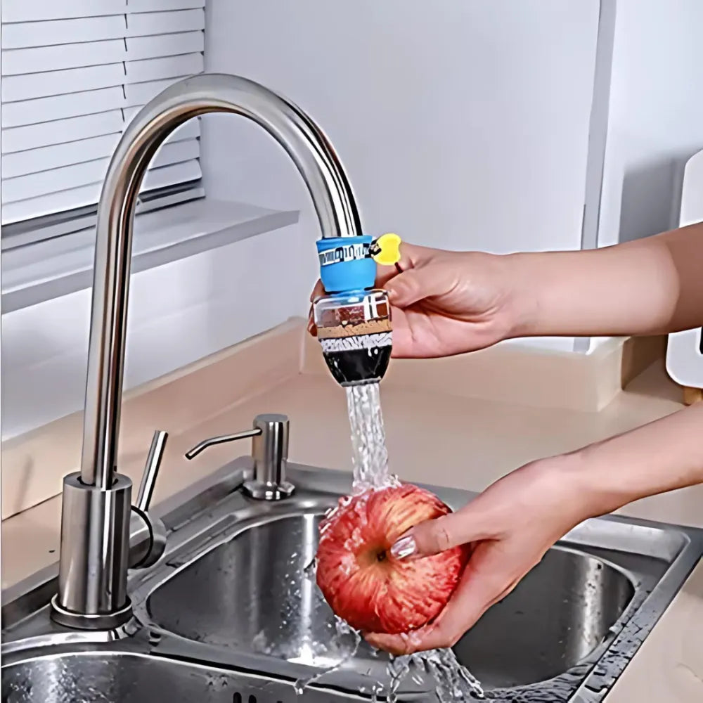 Multi-layer activated carbon water faucet mount filter (assorted color)