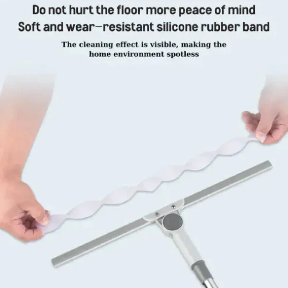 Magic flex multi-purpose floor & window scrubber with adjustable handle