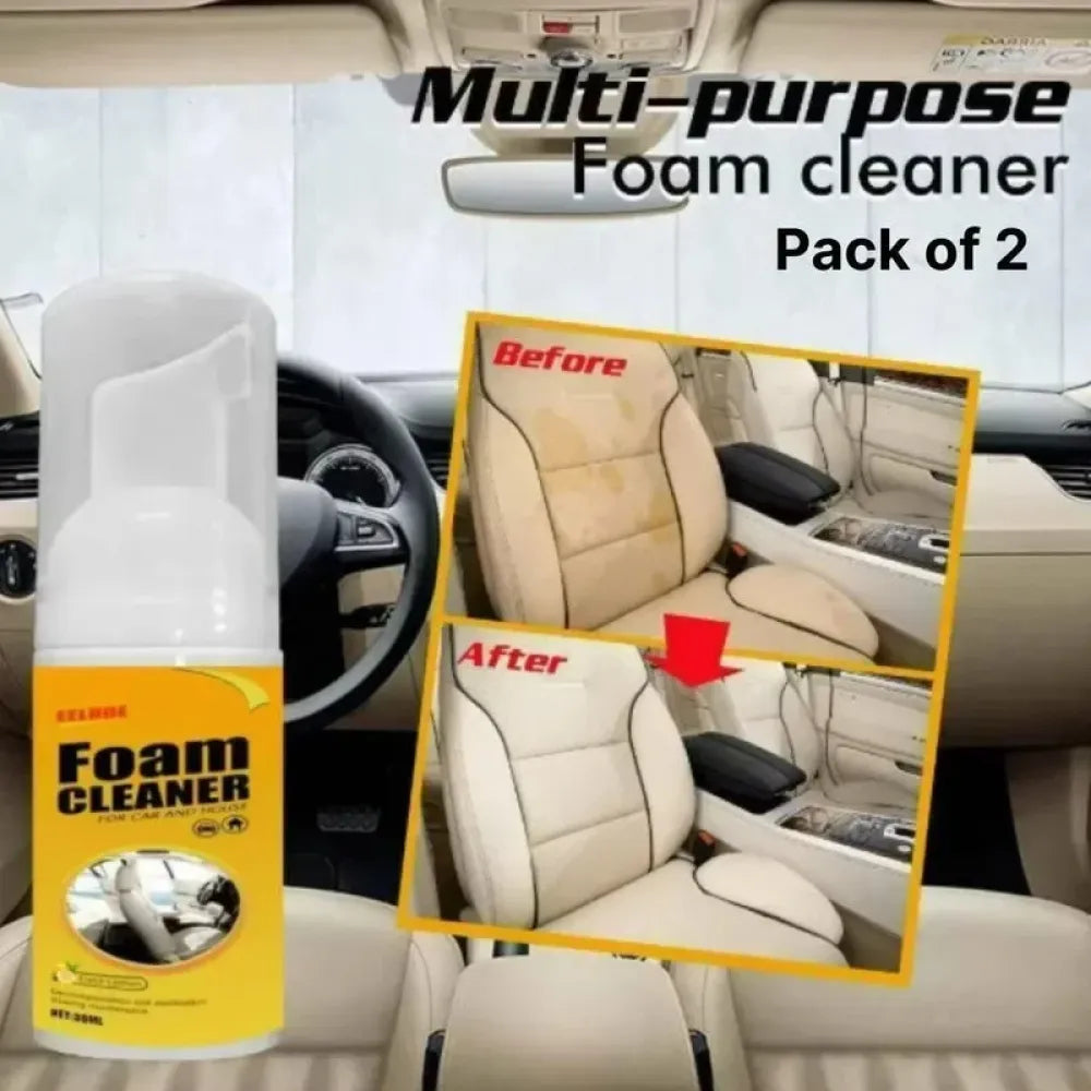 Multi-surface car foam cleaner