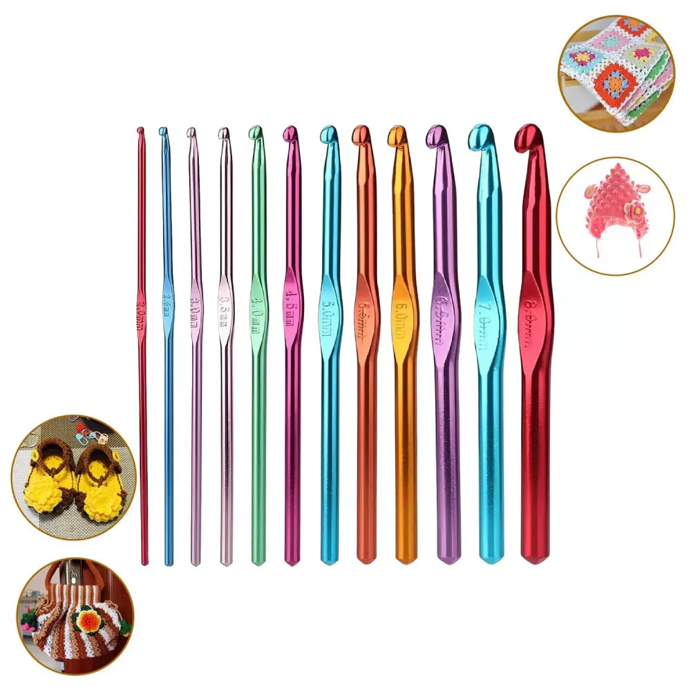 Multicolor aluminum knitting needles - home improvement