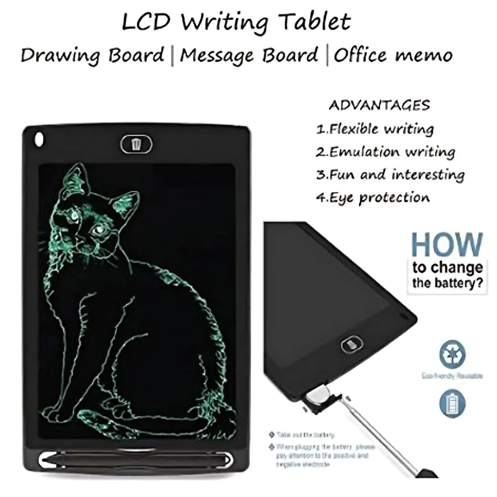 Multicolor plain lcd writing screen tablet for kids