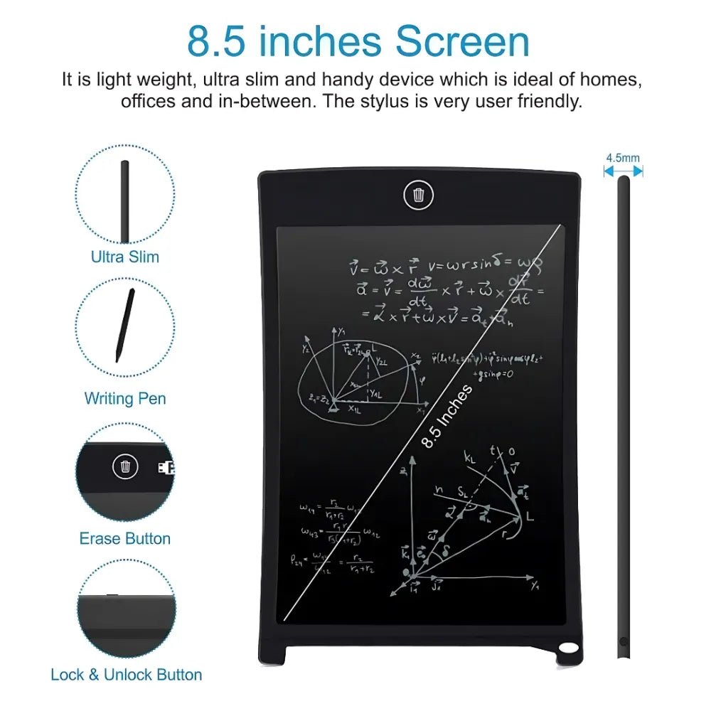 Multicolor plain lcd writing screen tablet for kids