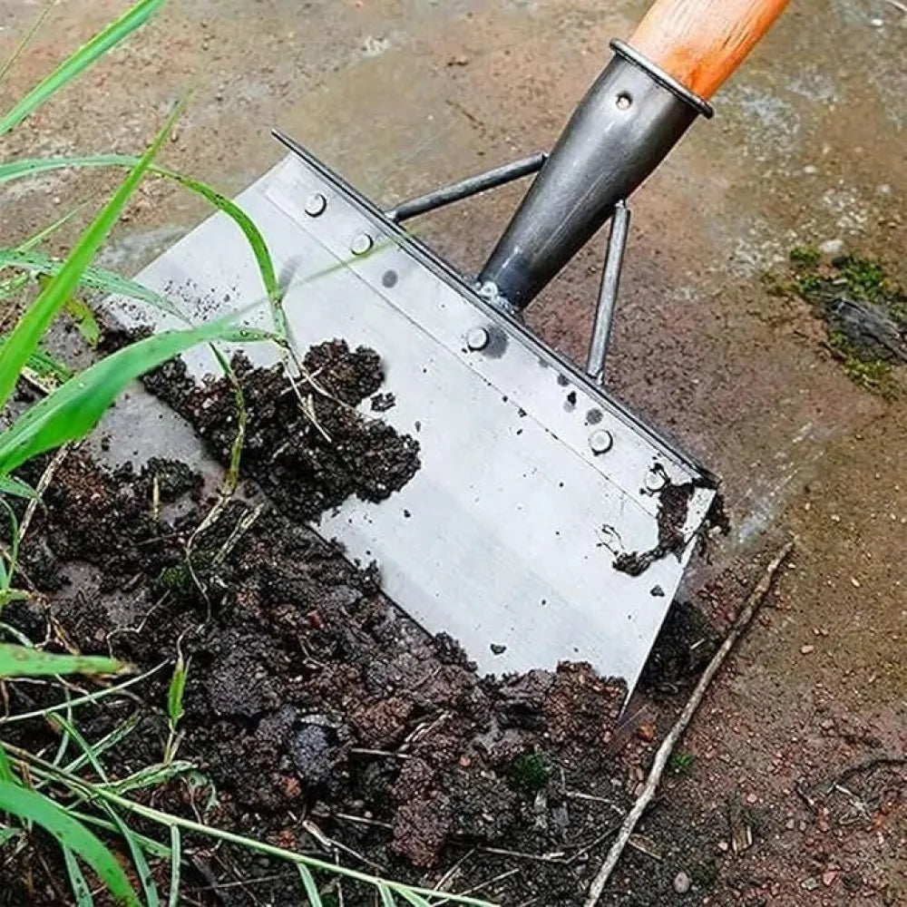 Multifunctional cleaning flat shovel