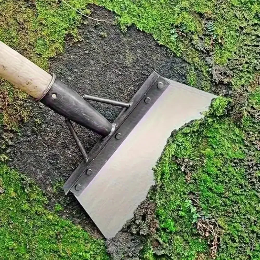 Multifunctional cleaning flat shovel