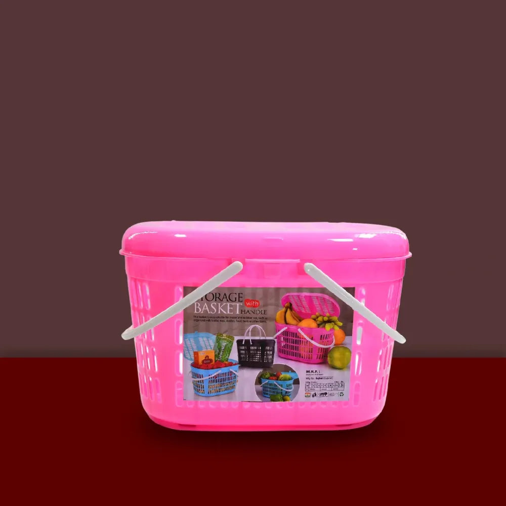 Multipurpose plastic storage basket - home & kitchen