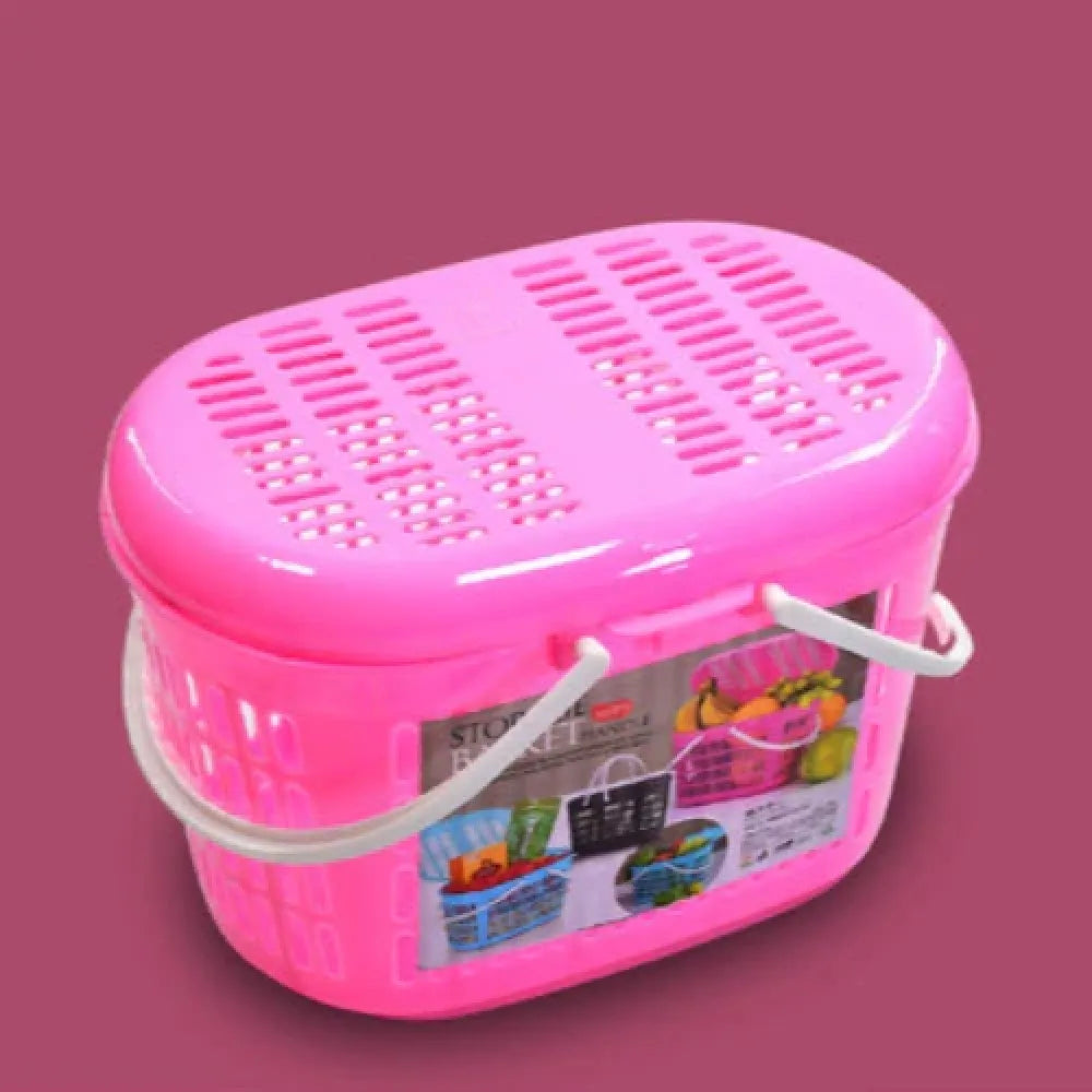 Multipurpose plastic storage basket - home & kitchen