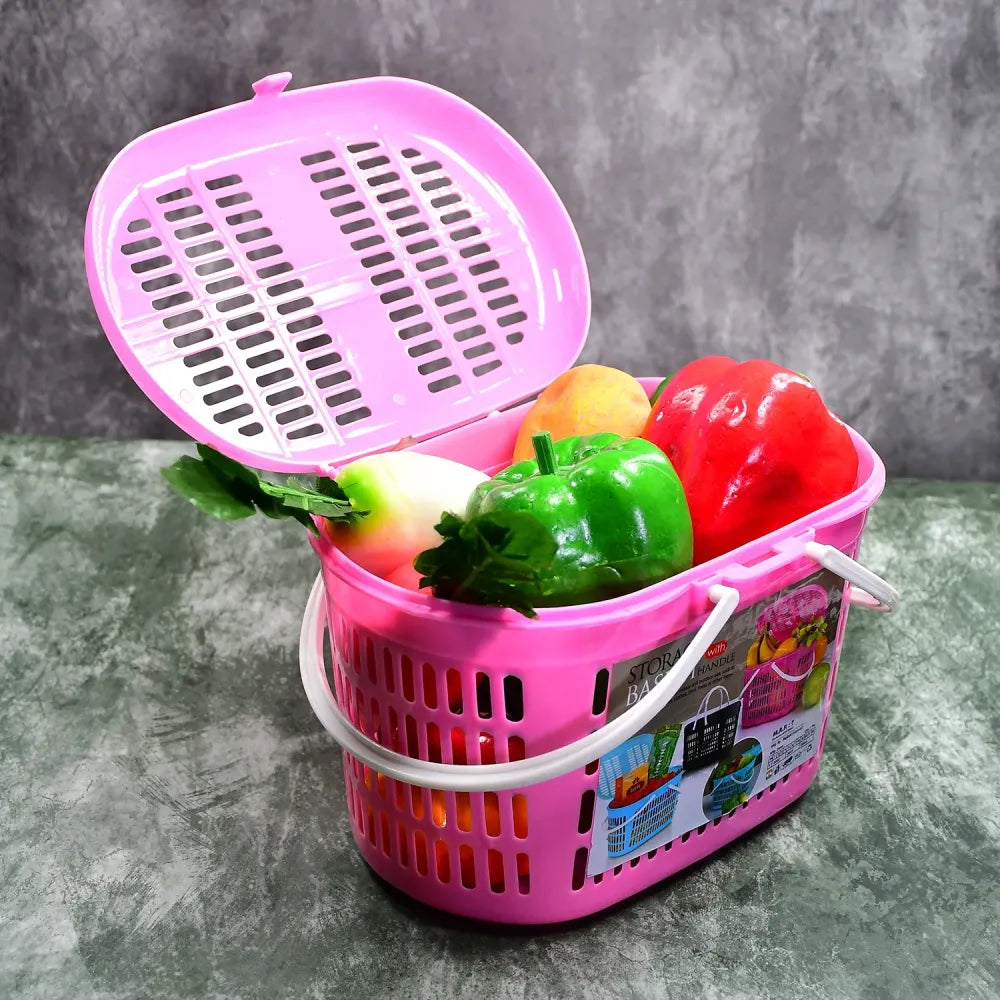 Multipurpose plastic storage basket - home & kitchen