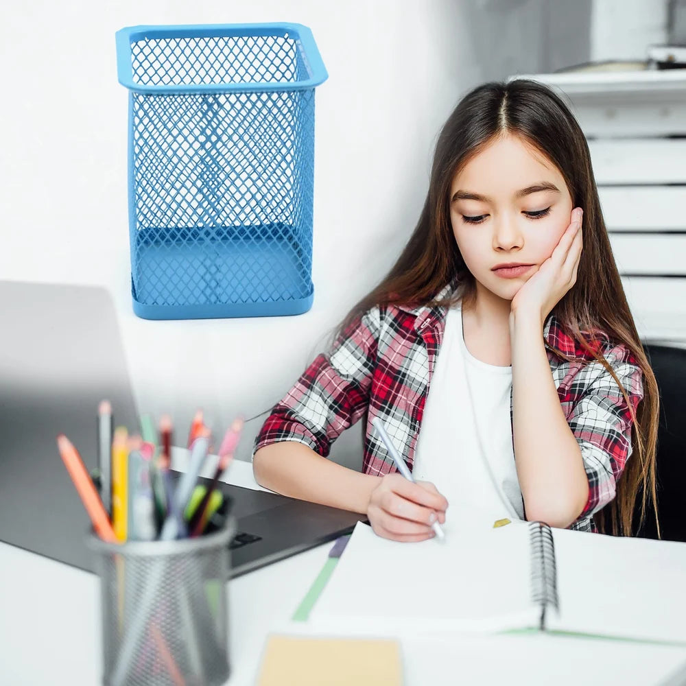 Metal Mesh Pen Holder