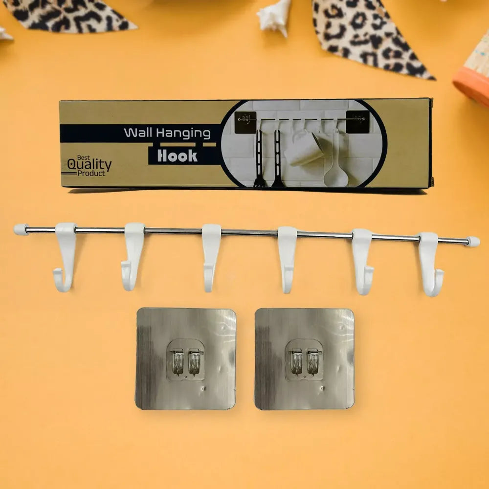 Nail-free utensil hanger rail - home improvement
