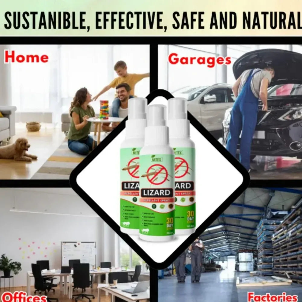 Natural lizard repellent spray