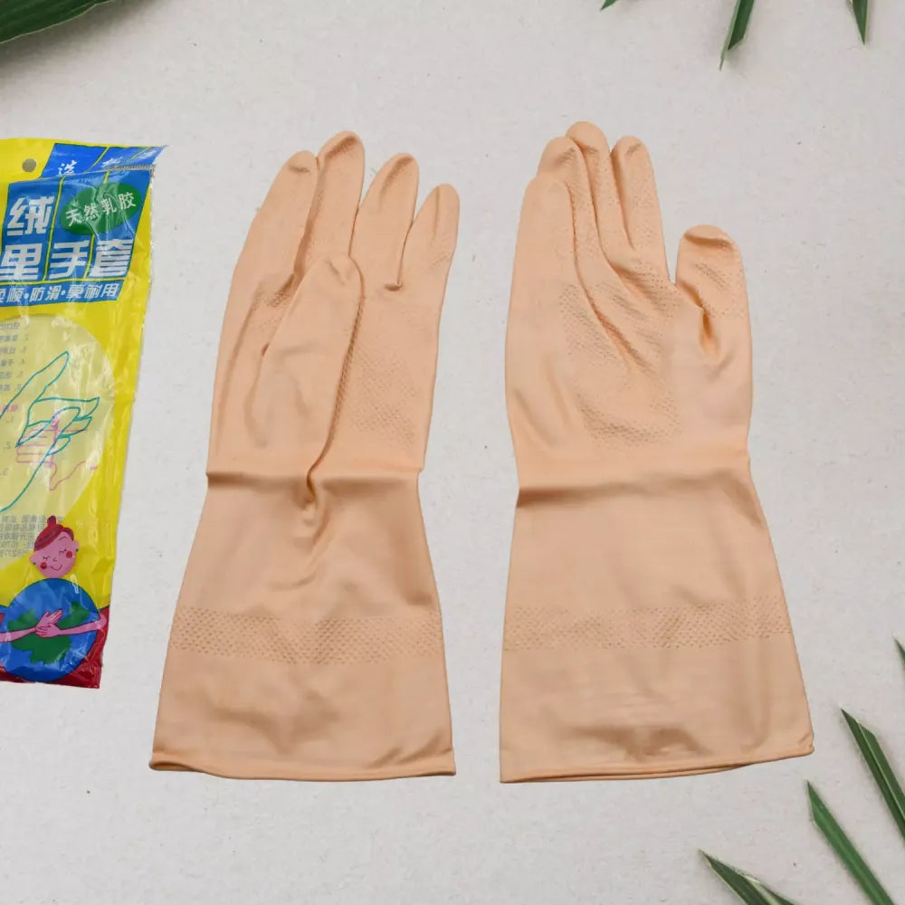 Natural rubber cleaning gloves - home improvement