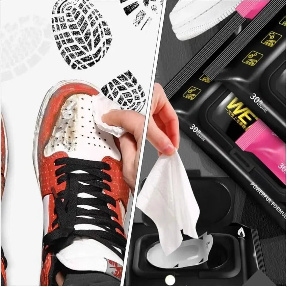 Natural sneaker cleaner wipes