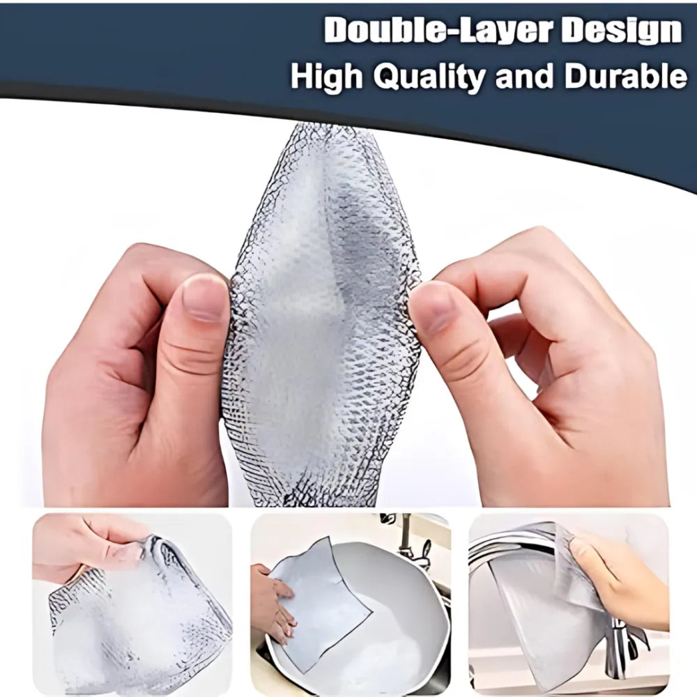 Non-scratch dishwashing wire cloth (pack of 10)