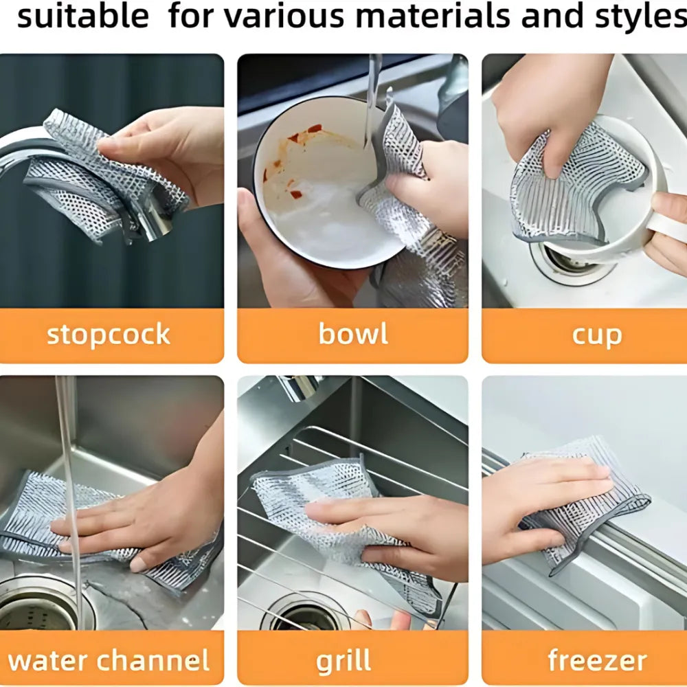 Non-scratch dishwashing wire cloth (pack of 10)