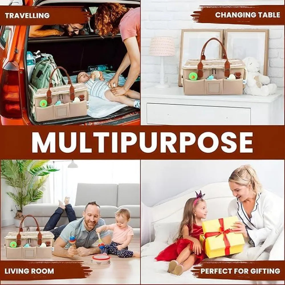 Nursery storage organizer-foldable and portable for travelling