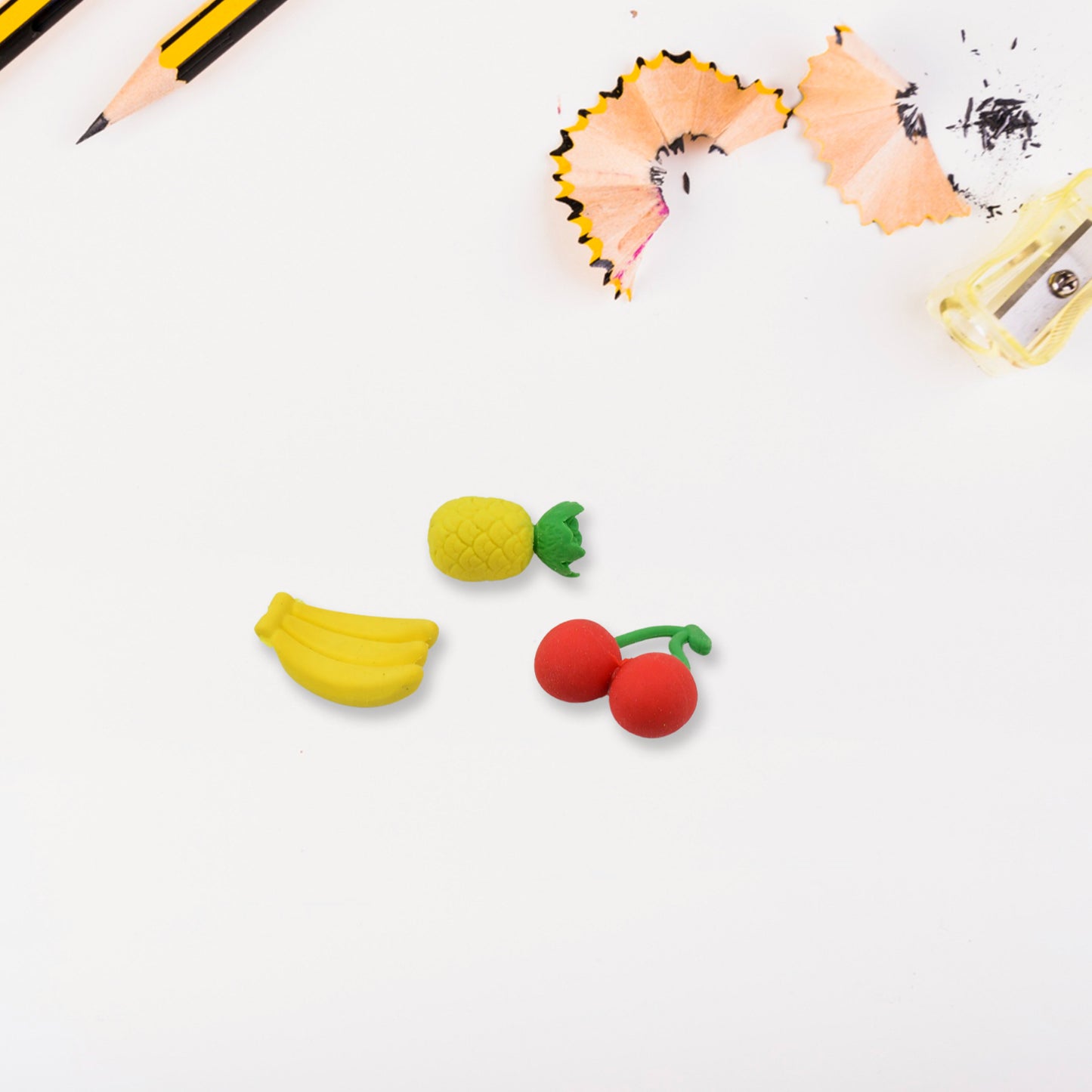 Mix Design Fancy Stylish Colorful Erasers (1 Set 3 Pc Set)